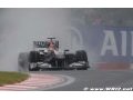 Cars spinning before joining grid for Korea GP