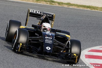 Magnussen a découvert la RS16, qui s’est montrée plus fiable aujourd’hui 