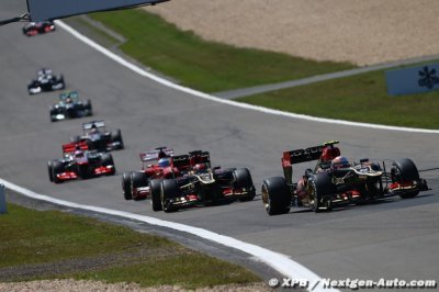 Deux zones de DRS au Nürburgring, comme en 2013