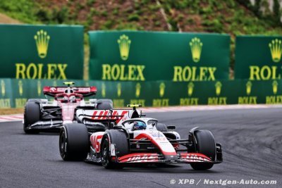 Haas F1 se rate en Hongrie, entre accrochage et mauvais pneus