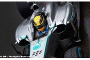 Hamilton n'aime pas sa Mercedes sous la pluie