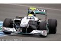 Rosberg fastest, new cars break cover