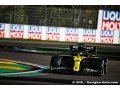 Renault F1 à l'avant et au milieu du peloton sur la grille d'Imola