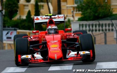 Raikkonen a encore du mal avec ses pneus avant