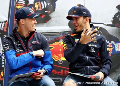 Kvyat ne se penche pas sur les rumeurs autour de Gasly