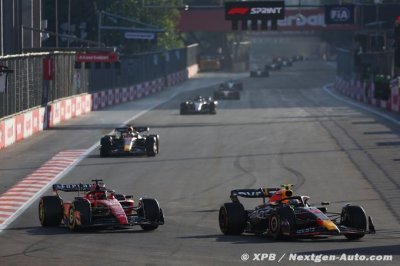 Sergio Pérez beats Charles Leclerc to win Sprint in Azerbaijan