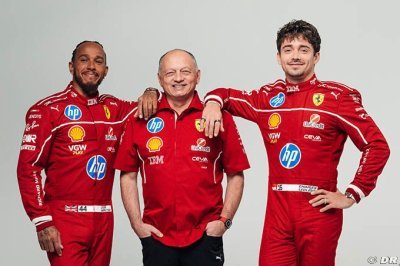 Hamilton s'attend à 'de la politique en interne' chez Ferrari en 2025