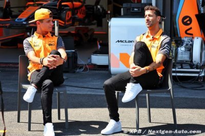McLaren&nbsp;: Norris essaie d’aider Ricciardo ’autant que possible’