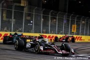 Haas F1 : Hulkenberg contient Perez pour la 9e place à Singapour