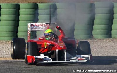 Fiery start for Massa