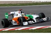 Sutil et sa Force India dans les points