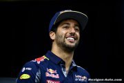 Ricciardo prolonge chez Red Bull jusqu'en 2018
