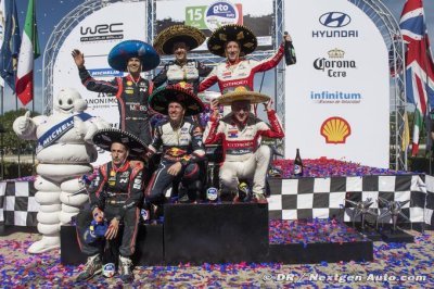 Spirited Ogier recaptures title lead with fourth Mexico victory