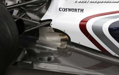 Williams passera aux échappements type Red Bull en Chine
