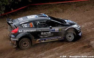 M-Sport crews safely home after challenging first day in Wales