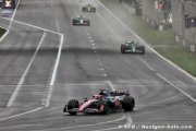 Alpine F1 manque de peu les points dans une course folle