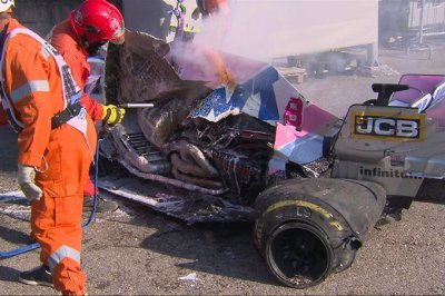 Stroll ne sait pas si son crash est lié à une crevaison ou à la suspension (+ vidéos)