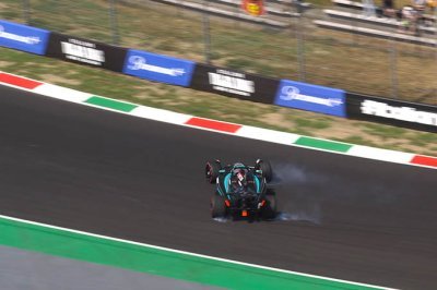Russell ’wasn’t happy’ with Monza crash - Antonelli