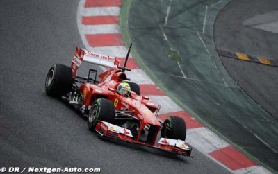 Première simulation de course pour Ferrari et Massa