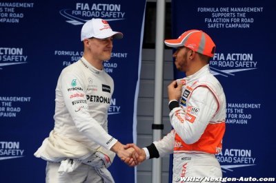 Hamilton révèle son admiration envers Schumacher