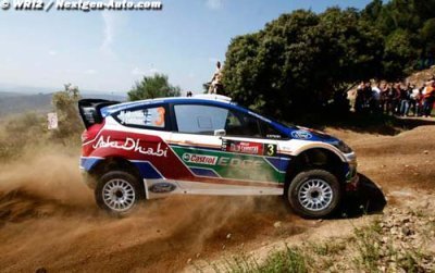 Hirvonen holds third in Sardinia