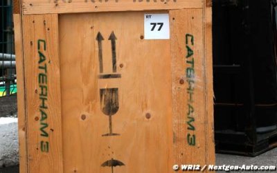 Caterham preparing freight for Abu Dhabi