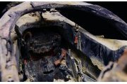 Les restes de la Haas de Grosjean au centre d'une expo F1
