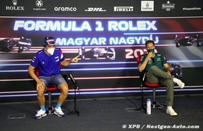 Alonso se sent ’privilégié’ de partager les circuits de F1 avec Vettel