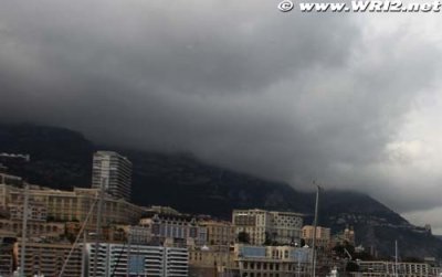 Dark clouds above Monaco on Saturday