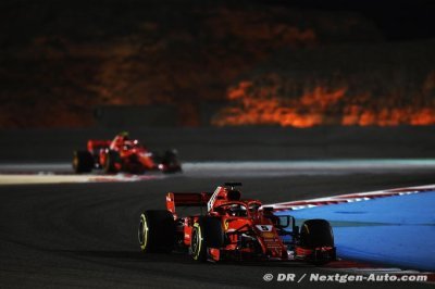 Vettel en pole, première ligne pour les deux Ferrari à Bahreïn