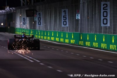 Albon a perdu beaucoup de temps à Singapour, Sargeant dernier