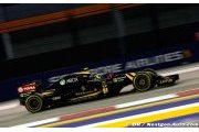 Les Lotus en retrait à Singapour ce vendredi
