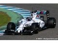 Williams en piste à Jerez aujourd'hui