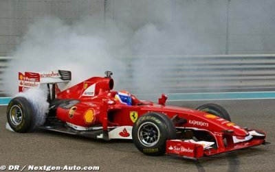 Gené back on the track with the Ferrari F60