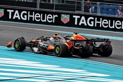 ’L’objectif est de terminer’&nbsp;: Norris reconnait céder au chantage à l’accrochage de Verstappen