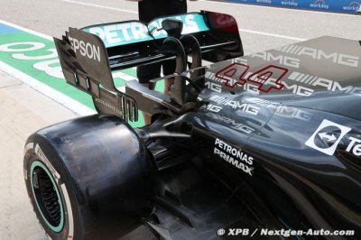 Des ’différences significatives’ repérées entre les ailerons de Red Bull et Mercedes F1