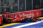 Les pilotes Ferrari piégés par un manque de température des pneus
