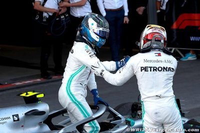 Wolff ’careful’ about Bottas-Hamilton rivalry