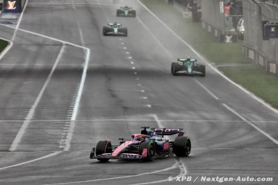 Alpine F1 manque de peu les points dans une course folle