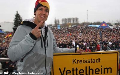 Vettel fête son titre dans sa ville natale