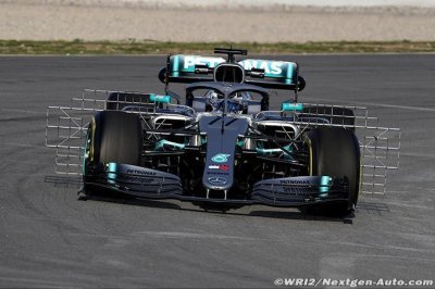 Mercedes a bien travaillé sur l’équilibre de la W10 et les nouveaux Pirelli