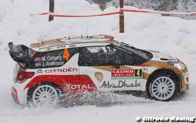 Suède&nbsp;: Meilleur temps pour Ostberg au shakedown