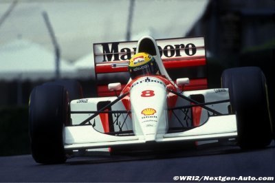 La McLaren de la dernière victoire de Senna à Monaco va être mise aux enchères