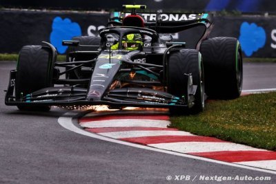 Mercedes F1&nbsp;: Hamilton et Russell visent le podium à Montréal