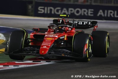 Sainz takes Singapore pole for Ferrari as Red Bulls fail to make Q3