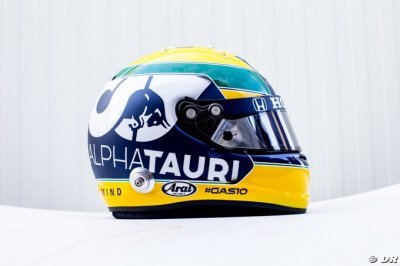 Gasly rend hommage à Senna avec son casque d’Imola
