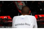 Hamilton cheery or cheesed off as Button copies setup?