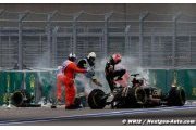 Grosjean's Russian GP crash broke his F1 car's seat