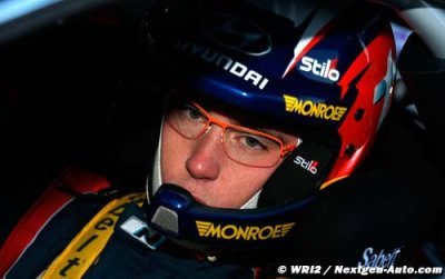 Hyundai tackles tough conditions on opening day of Wales Rally GB 