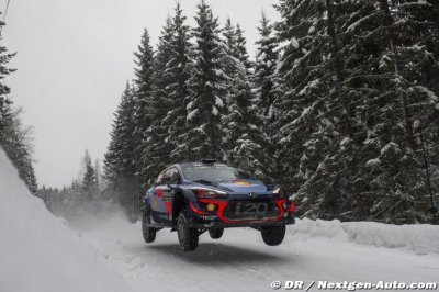 Sweden, SS7-8: Neuville leads a Hyundai 1-2-3